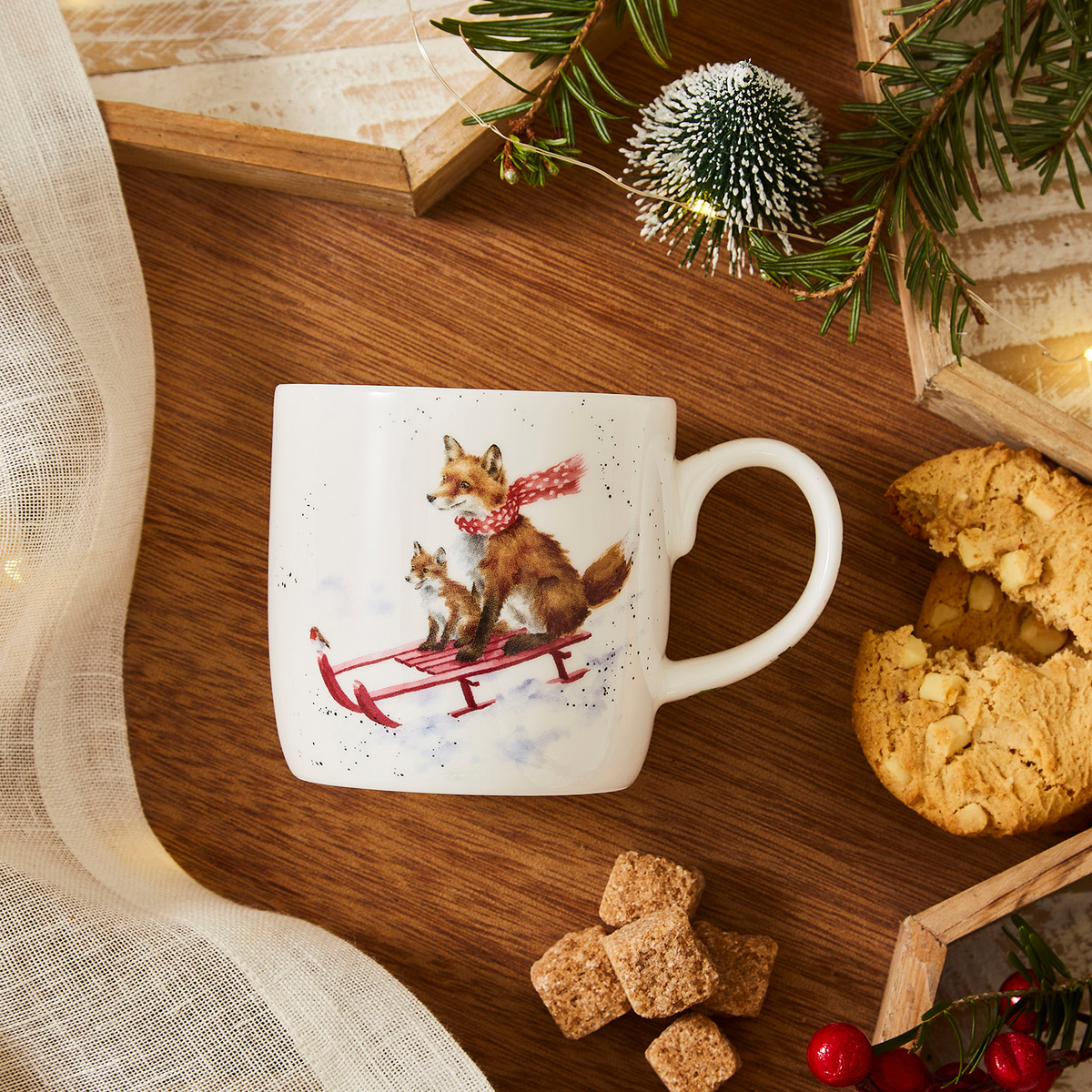 Wrendale Designs Sleigh Ride Mug image number null